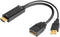 Hd to dp Cable Converter Adapter HDMI to DisplayPort Adapter with USB Power 4k for PC Laptop HDMI Male to DP Female Adapter Compliant with Xbox On...