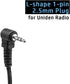 2 X Clip Ear Earpiece Headset for Uniden Radio GMR1038-2 GMR1058-2CK GMR2240-2CK SX237-2CK SX329-2CKHS SX409-3VP SX507-2CKHS Walkie Talkie Ear Hoo...