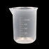 6 Pack 50ml Lab Plastic Graduated Beaker Transparent Measuring Beaker Cup Mixing Cup Liquid Container for Science Lab...