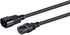 Monoprice Heavy Duty Power Cable - 2 Feet - Black | IEC 60320 C14 to IEC 60320 C15, 14AWG, 15A, SJT, 100-250V...