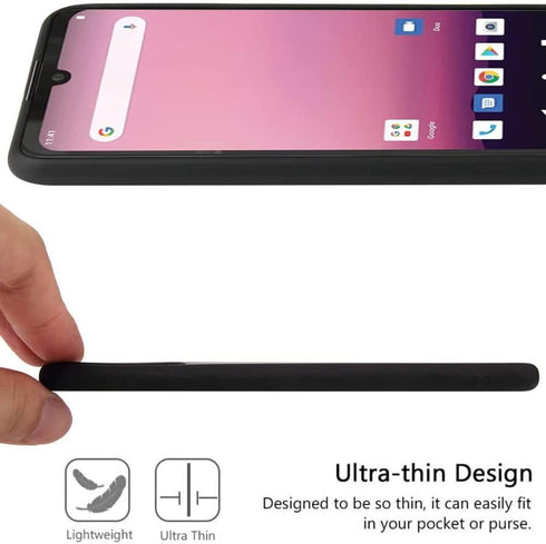 for Orbic Q10 /Orbic Fun case with Tempered Glass Screen Protector Slim Full-Body Silicone Bumpers Anti-Scratch Shockproof Protective Phone Case C...