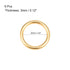 uxcell O Ring Buckle 20mm(0.8") ID 3mm Thickness Zinc Alloy O-Rings for Hardware Bags Belts Craft DIY Accessories, Gold Tone 6pcs...