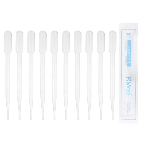 PATIKIL 3ml Pipettes Dropper, 60pcs Plastic Pipettes Disposable Pipette Transfer Pipette Calibrated Plastic Eye Dropper with Scale for Science Lab...