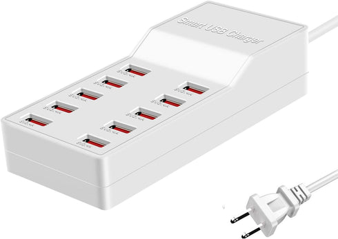 USB Charger Station,10-Port 50W/10A Multiple USB Charging Station,Multi Ports USB Charger Charging for Smartphones?Tablets?and Other USB Devices.....
