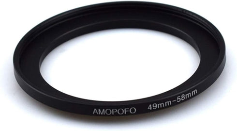 Universal 49-58mm /49mm to 58mm Step Up Ring Filter Adapter for UV,ND,CPL,Metal Step Up Ring Adapter...