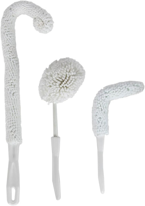 Lily's Home Decanter Cleaning Brush Set, Glassware Cleaning Brushes for Hard to Reach Areas, Ideal for Champagne Flutes, Beer Mugs, Baby Bottles a...
