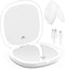 wobsion Travel Mirror with Light, Rechargeable 1x/10x Compact Magnifying Mirror, Dimmable Pocket Mirror,Handheld 2-Side Mirror with Light,4inch Tr...