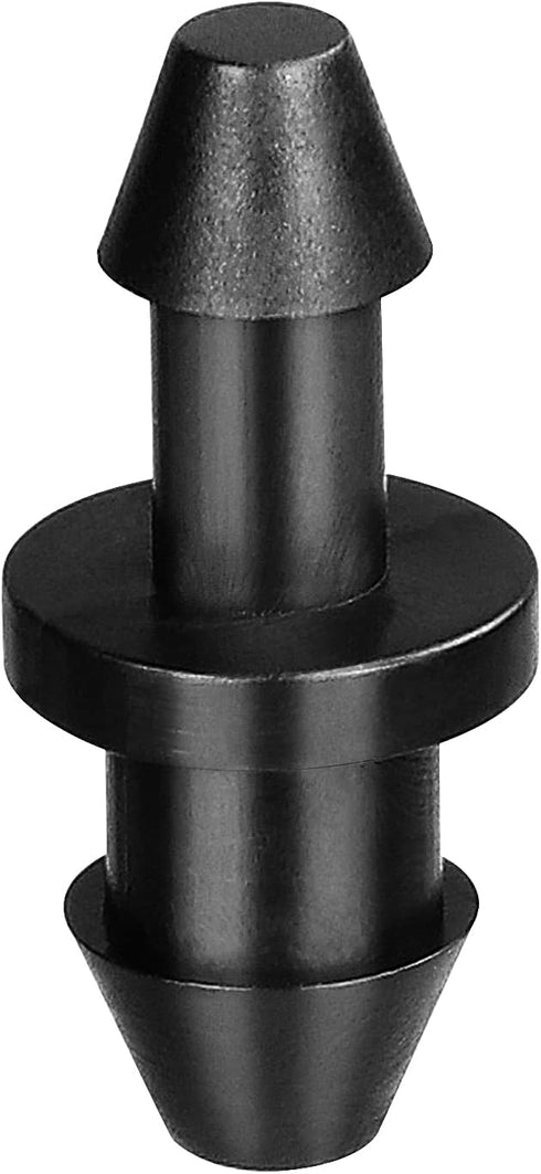 50 Pieces 1/4" Drip Tubing Fittings End Plug, 1/4 Inch Drip Irrigation Barbed End Closure for Home Garden Sprinkler Systems...