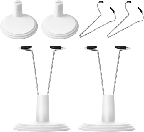 TOYANDONA 4 Pcs Action Figure Stand, Doll Stands Display Holder, Adjustable Doll Bracket Support for 6-8 Inches Dolls, Creative Bear Stand for Hom...