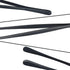 12-Inch Professional Kitchen & Cooking Tweezers Tongs - Stainless Steel Long Tweezer Tongs - Black Coated - BBQ,Plating,Multi-use...