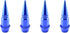TVC20 Blue 4pcs Long Spike Spiked Tire Valve Stem Caps Metal Thread Wheel Tires...