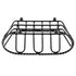 G.E.T. 4-33453 Black Oblong Braided Rim Metal Wire Basket Iron Powder Coated Wire Baskets Collection, Oval shape...