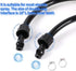 PVC Replacement Hose for Sprayers, Nylon Reinforced Replacement Hose with Fixing Nut for Garden Water Pump Outlet, Replacement Accessories for Gar...
