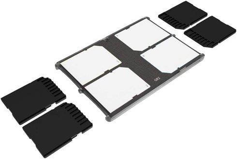 4 Slots SD Card Holder Case, SD Card Case Organizer Slim Ultra-Thin, Credit Card Size Lightweight Portable SD SDHC SDXC Memory Card Carrying Case...