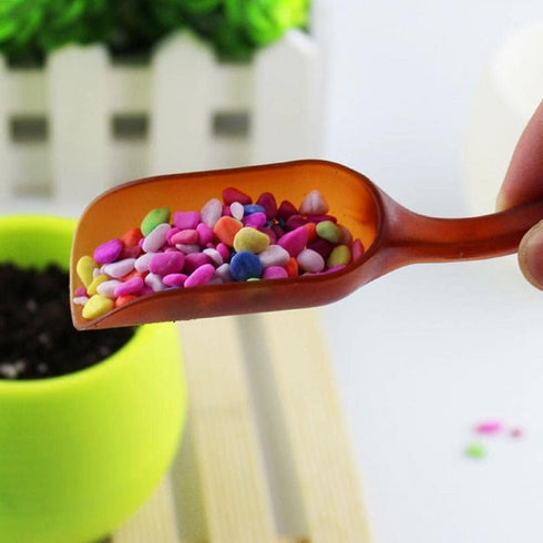 10Pcs Colorful Plastic Mini Gardening Shovel Spoons Soil Scoops, Succulent Sand Scoops/Cultivation Digging Transplanting Tools for Succulents Pott...
