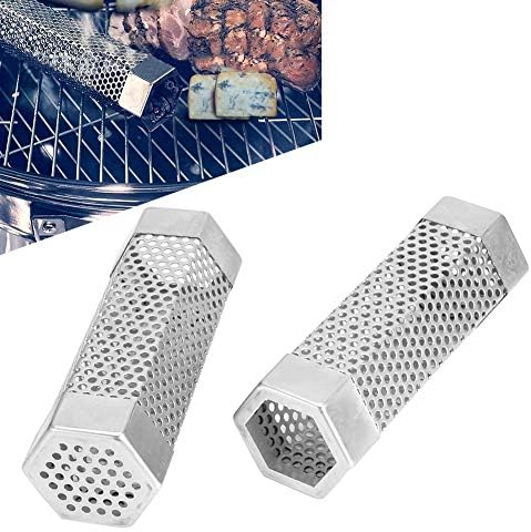 2PCS Premium Pellet Smoker Tube 6 inches 5 Hours of Billowing Smoke for Any Grill or Smoker, Hot or Cold Smoking An Easy and Way to Provide Smokin...