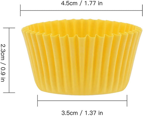 Gifbera Colored Mini Paper Cupcake Liners Vibrant Muffin Baking Cups 400-Count...