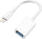 Lightning to USB Camera Adapter, Apple MFi Certified USB OTG Cable Converter for iPhone 14 13 12 11 Pro Max XS XR X 8 iPad, Support Camera, Card R...