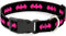 DC Comics Pet Collar, Dog Collar Plastic Buckle, Batman Signal Black Fuchsia, 11 to 16.5 Inches 1.0 Inch Wide...