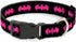 DC Comics Pet Collar, Dog Collar Plastic Buckle, Batman Signal Black Fuchsia, 11 to 16.5 Inches 1.0 Inch Wide...