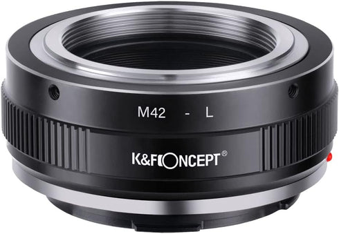 K&F Concept Lens Mount Adapter M42-L Manual Focus Compatible with M42 Lens to L Mount Camera Body...