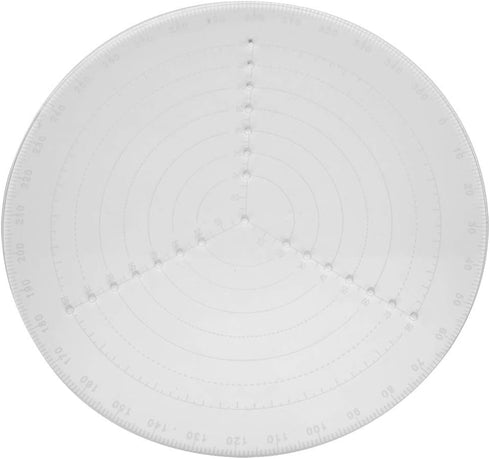 7.87" Round Center Finder Compass Transparent Acrylic Wood Turning Tool Lathe Parts Accessories for Locating Center Woodworking Measure...