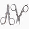 Folding Scissors, 2Pcs Stainless Steel Folding Scissors Pocket Portable Foldable Travel Scissors Small Craft Cutter, Silvery...