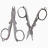 Folding Scissors, 2Pcs Stainless Steel Folding Scissors Pocket Portable Foldable Travel Scissors Small Craft Cutter, Silvery...