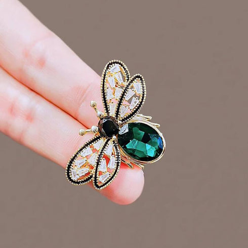Animal Brooch Pins Set Women Vintage Crystal Enamel Pin Rhinestone Peacock Bee Fish Bird ladybird Cat Retro Insect Shape Pins Jewelry for Men Chri...