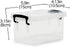 EZOWare Small Clear Plastic Lidded Storage box, 0.7 Quart Small Baskets Organizer Bin Boxes with Lids - 6x4x3 inch, 6 Pack...