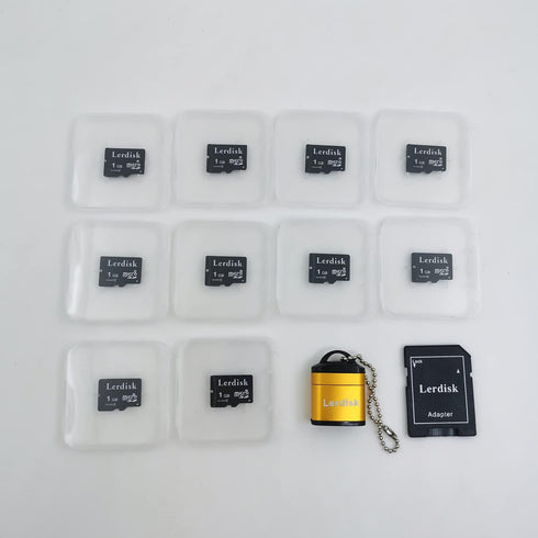 Factory Wholesale Micro SD Card 1GB Pack of 10 in Bulk MicroSD with SD Adapter Produced by Authorized Licencee(1GB)...