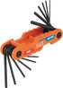 Cmpct Folding Hex Key Set 12-Key SAE Metric Sizes...