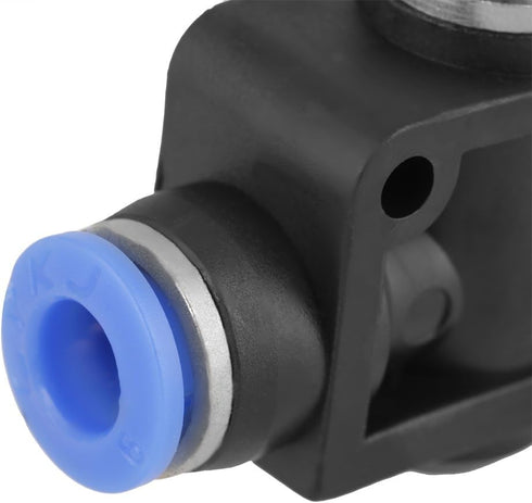 10pcs Air Flow Control Valve, 6mm Tube OD x 6mm Tube OD Pneumatic Air Flow Control Valve Connector with Push-to-Connect Fitting Straight Quick Con...