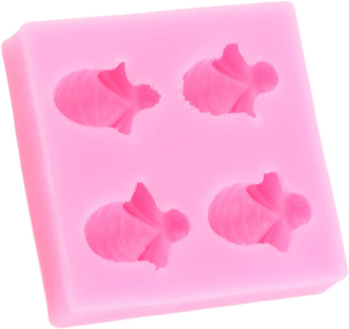 Bumble Bee Silicone Mold Bee Baking Fondant Molds For Cake Decorating Cupcake Topper Chocolate Candy Gum Paste Polymer Clay...