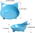 Skrtuan Cat Bowl, Non-Slip, BPA Free Melamine, Easy to Clean, Shallow Design for Cats...