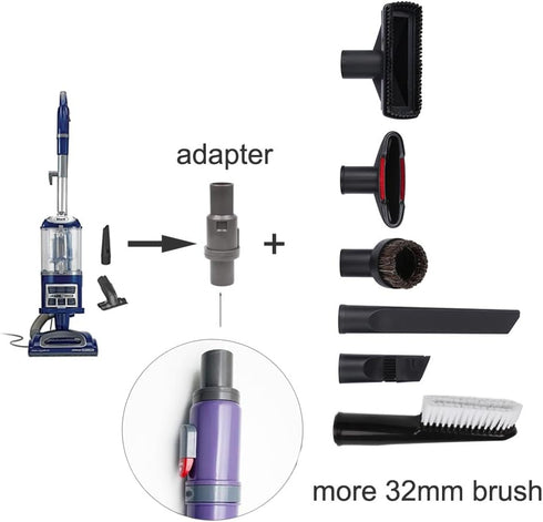 32mm(1.26 inch) Vacuum Hose Adapter for Shark Navigator Lift-Away Models NV500,NV350,NV351,NV352,NV356,NV356E,NV357,NV360,NV370,UV440,NV550 Vacuum...