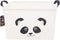 Rectangle Panda Storage Basket with Handles, Collapsible Storage Box,Cute Canvas Toy Bin for Pet/Kids,Gift Basket,Room Decor(PANDA)...