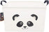 Rectangle Panda Storage Basket with Handles, Collapsible Storage Box,Cute Canvas Toy Bin for Pet/Kids,Gift Basket,Room Decor(PANDA)...