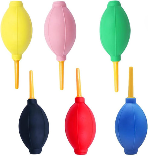 6 Pcs Silicone Air Blower Blowing Ink Air Blower for Card Making Dispersing Blowing Dust Removal Ash Removal Gas Blowing Hand Held Cleaning Tools ...