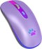 FUWANG Wireless Mouse,Rechargeable LED Wireless Bluetooth Mouse,Portable USB Optical 2.4G Wireless Bluetooth Two Mode Computer Mice with USB & Typ...