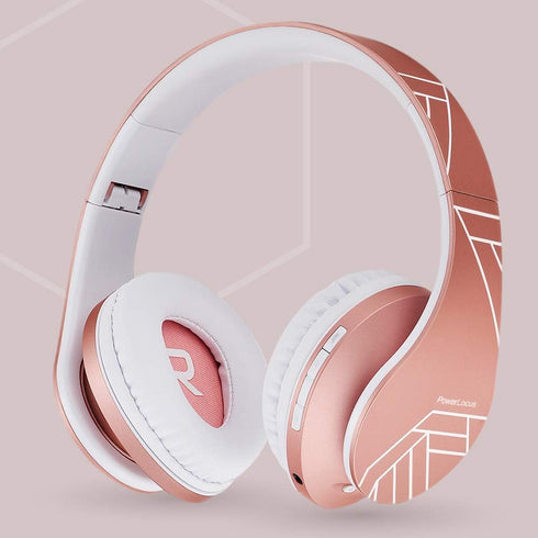 PowerLocus Bluetooth Over-Ear Headphones, Wireless Stereo Foldable Headphones Wireless and Wired Headsets with Built-in Mic, Micro SD/TF, FM for i...