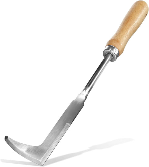 Betus Crack Weeder, L-shape Crevice Weeding Tool for Super Easy Weed Removal - Sturdy Stainless Steel Blade - Compact Garden Weed Puller Tool for ...