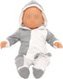 Miunana 13-15 Inch Baby Doll Clothes Elephant Pajamas Outfit 1pcs for New One Year Old 15 Inch Small Baby Doll Clothes Grey and White Doll Pajamas...