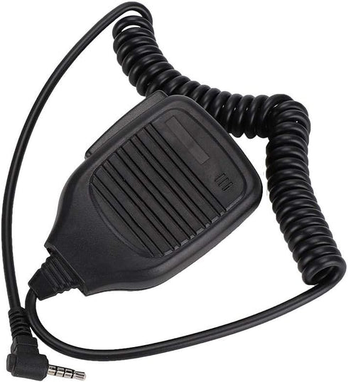 Handheld Speaker Mic,3.5mm Walkie Talkie Shoulder Speaker Microphone with PU Wire for/Yaesu,TwoWay Radio Mic Speaker for Police,Security Personnel...