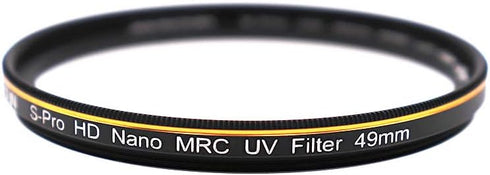 49mm UV Filter, S-Pro HD Nano MRC Camera Ultraviolet Protection Filter, Multicoated, B270, Ultra-Slim, Lens Cloth Kit...