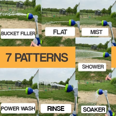 Do it Best Garden Watering Wand for Garden Hose- Garden Hose Nozzle Wand- Water Wand for Garden Hose with Shut Off- Bundled w/Garden Hose Quick Co...