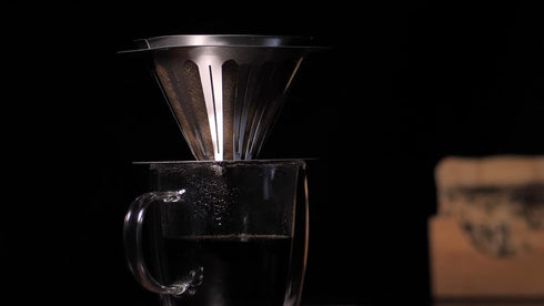 Pour Over Coffee Dripper, Stainless Steel Coffee Dripper, CAFÉ PRONTO, Metal Coffee Dripper DIY Kit, 3D Metal Puzzle Coffee Dripper Set, Great Gif...