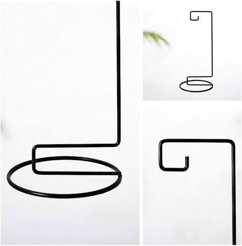 Ornament Display Stand Iron Hanging Stand Flower Pot Rack Holder Pothook for Hanging Glass Globe Air Plant Terrarium Witch Ball Home Wedding Chris...