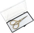Small Embroidery Scissors With Case - Imperial Gold Decorative Handle Design, 3.5 in....