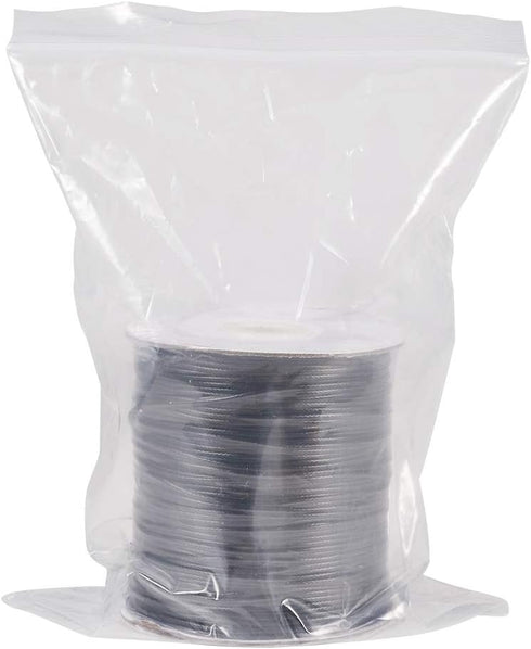Craftdady 175 Yards 1.5mm Waxed Polyester Beading Cord String for Braided Macrame Bracelet Jewelry Making (Black)...
